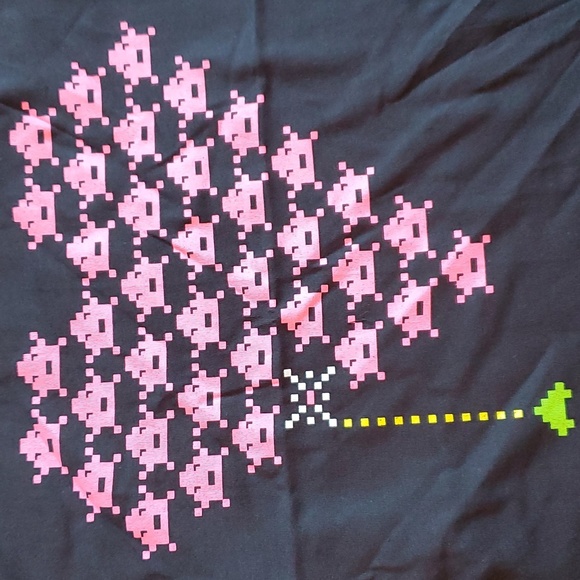 NEW Set 4 short sleeve t-shirts size XL (12) gray pink heart graphic unicorn - Picture 5 of 5